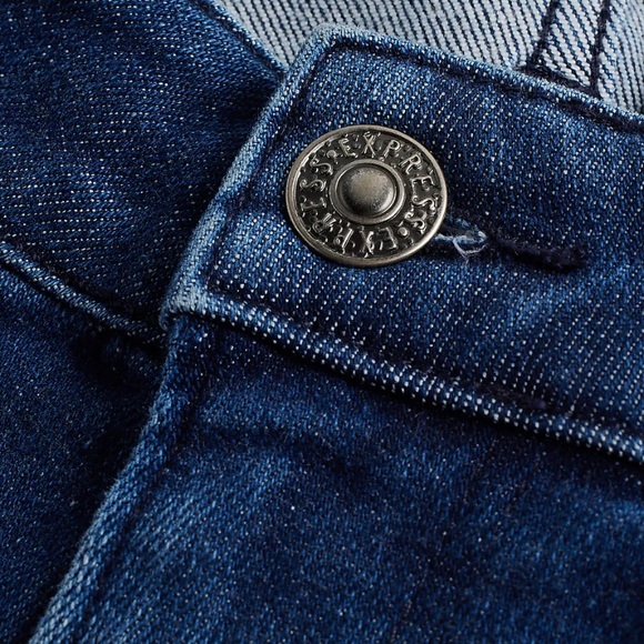 Express Men’s Straight Dark Wash Hyper Stretch Jeans sz 30x30 - Picture 3 of 8